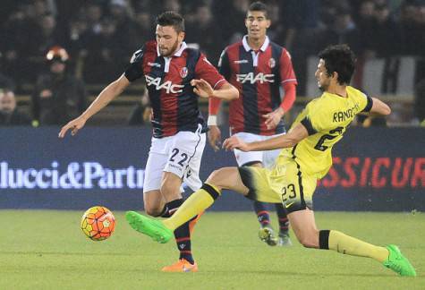 Andrea Ranocchia durante l'ultimo Bologna-Inter (Getty Images)