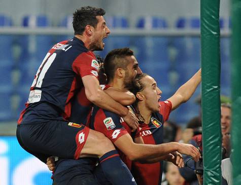 I giocatori del Genoa