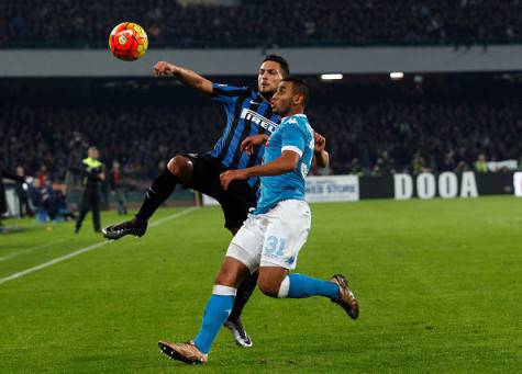 Inter-Napoli, D'Ambrosio in azione nella gara d'andata ©Getty Images