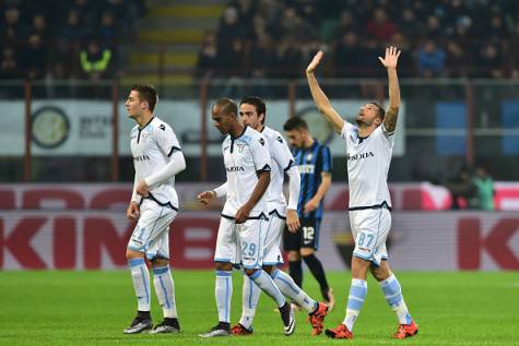 Inter-Lazio 1-2, Candreva esulta dopo il gol Getty Images)