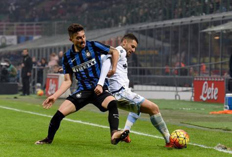 Inter-Lazio 1-2, Telles contrasta Candreva - Getty Images
