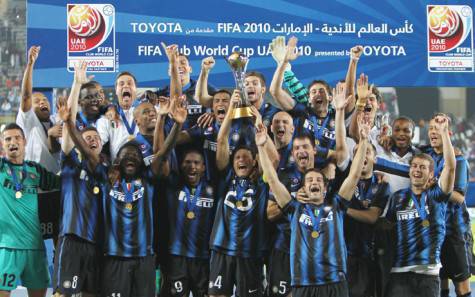 L'Inter festeggia il Mondiale per Club 2010
