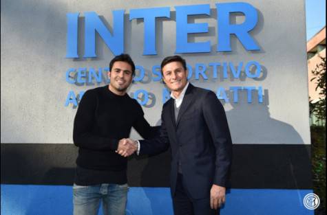 Eder con Zanetti - twitter ©inter