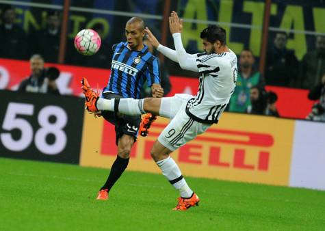 Miranda contro Morata in Inter-Juventus di campionato ©Getty Images
