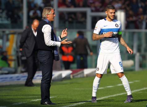 Icardi e Mancini ©Getty Images