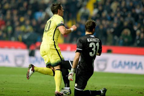 Stevan Jovetic in gol all'Udinese ©Getty Images