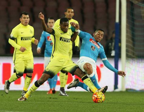 Kondogbia contro Allan in Napoli-Inter ©Getty Images