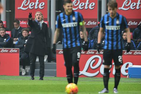 Icardi e Ljajic, sullo sfondo Mancini ©Getty Images