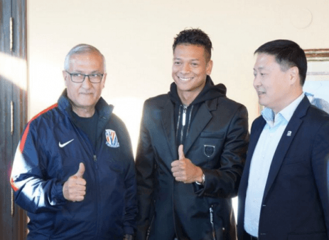 Fredy Guarin e Gregorio Manzano, tecnico dello Shanghai