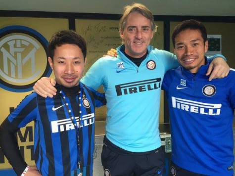 Hashimoto, Mancini e Nagatomo (inter.it)