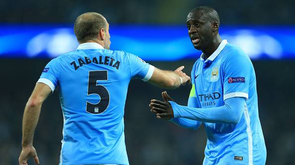 Zabaleta e Yaya Touré ©Getty Images