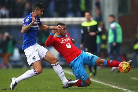 Ricardo Alvarez in azione con la maglia della Sampdoria ©Getty Images