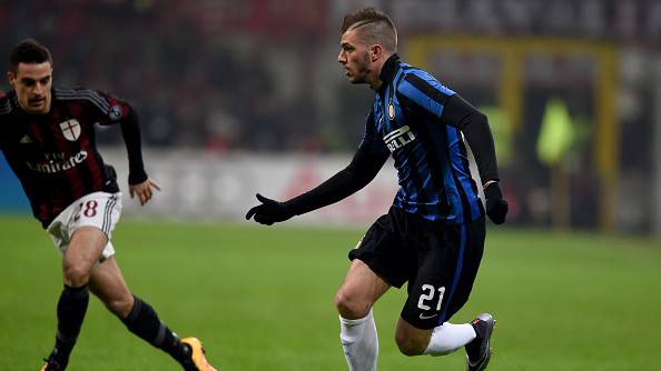 Inter, Davide Santon nel derby ©Getty Images