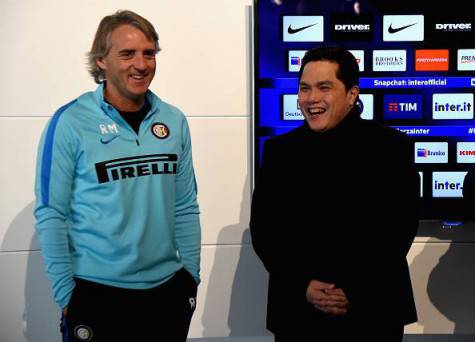Inter, Thohir con Roberto Mancini ©Getty Images