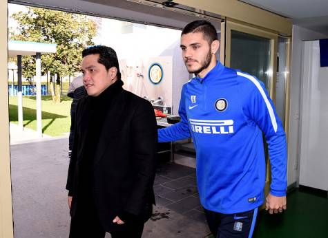 Thohir con Icardi alla Pinetina ©Getty Images