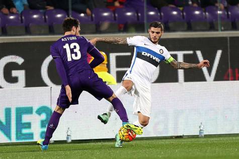 Astori contro Icardi in Fiorentina-Inter ©Getty Images