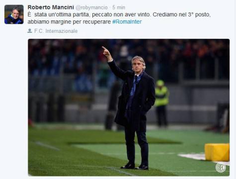 il tweet di Mancini