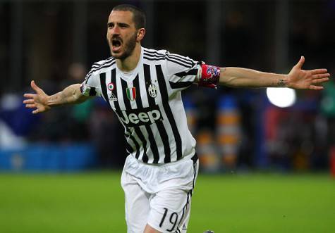 Bonucci esulta dopo il rigore che ha steso l'Inter ©Getty Images