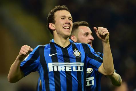 Inter-Bologna 2-1, Perisic festeggia dopo il gol ©Getty Images