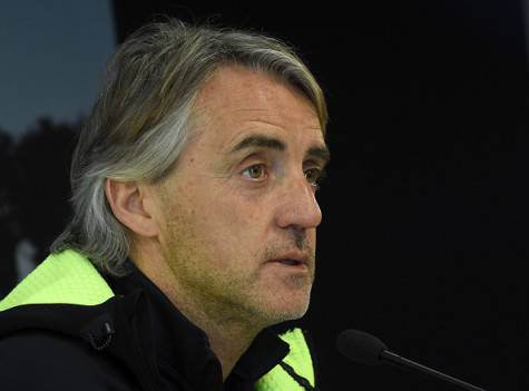 Mancini in conferenza stampa ©Getty Images