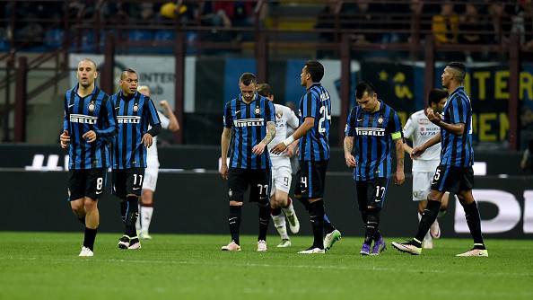 Inter, i giocatori nerazzurri dopo il ko col Torino ©Getty Images