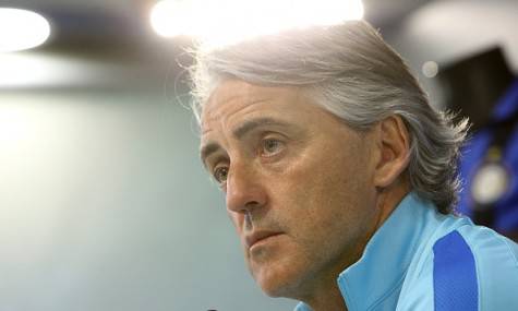 Mancini in conferenza stampa ©Getty Images