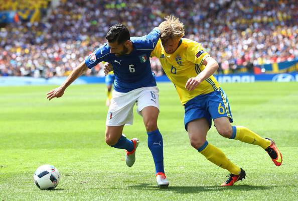 Inter, Antonio Candreva in Italia-Svezia ©Getty Images