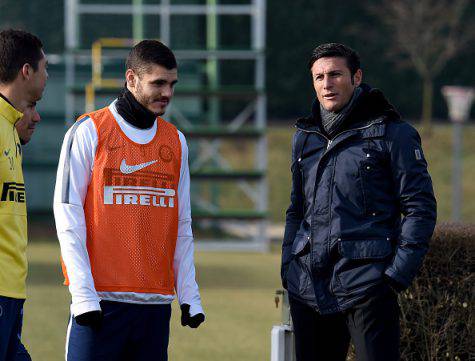 Inter, Zanetti con Icardi alla Pinetina ©Getty Images