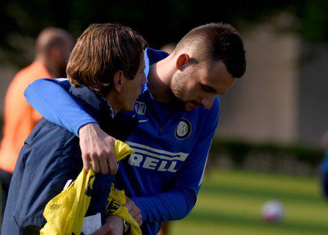 Brozovic con Salsano alla Pinetina ©Getty Images