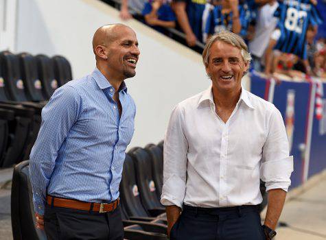 Inter, Roberto Mancini con Veron ©Getty Images