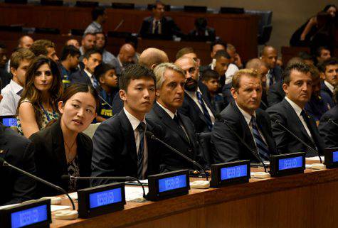 Inter, Mancini vicino a Zhang jr alle Nazioni Unite ©Getty Images