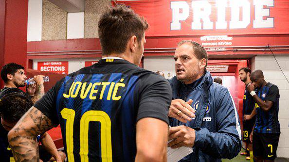 Jovetic con Frank de Boer ©Getty Images