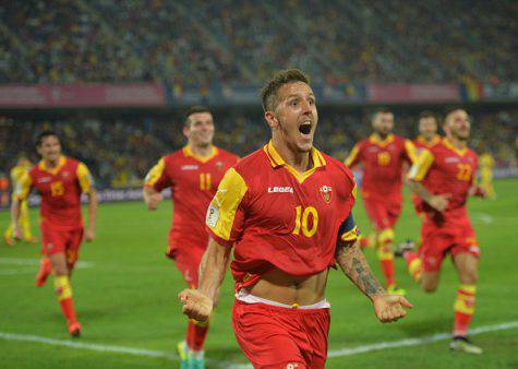 Jovetic con la maglia del Montenegro ©Getty Images