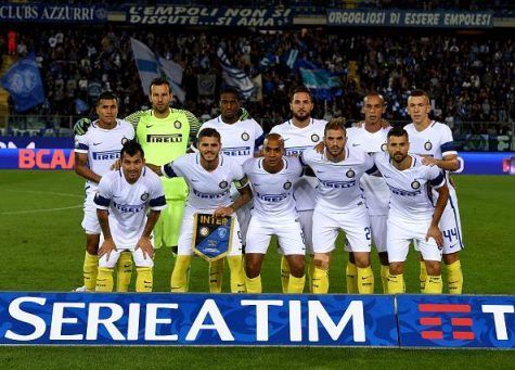 Empoli-Inter 0-2, la squadra nerazzurra (Getty Images)