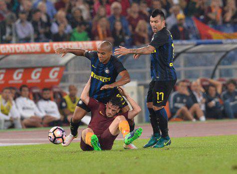 Roma-Inter 2-1, Joao Mario e Medel (Getty Images)