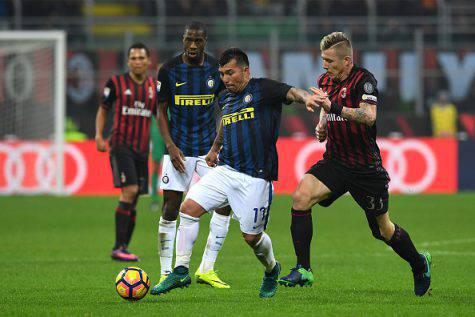 Inter, Medel in azione nel derby - Getty Images