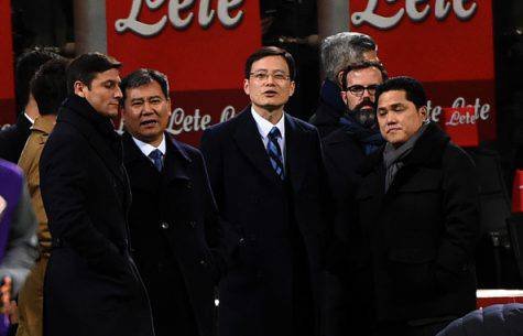 Inter, Zhang a San Siro con Zanetti, Jun Liu e Thohir - Getty Images