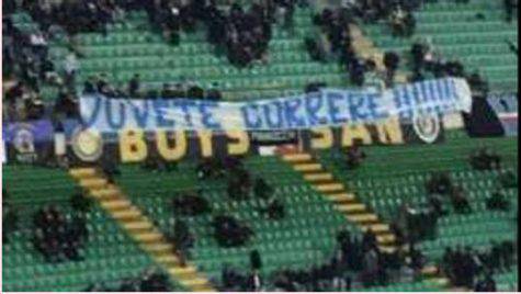 Inter, striscione Curva Nord ©gazzetta.it