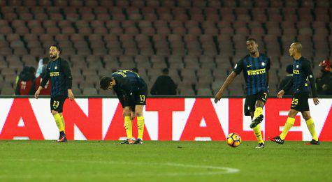 Napoli-Inter 3-0, i giocatori nerazzurri (Getty Images)