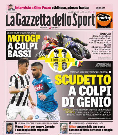 Gazzetta dello Sport: i titoli sull'Inter