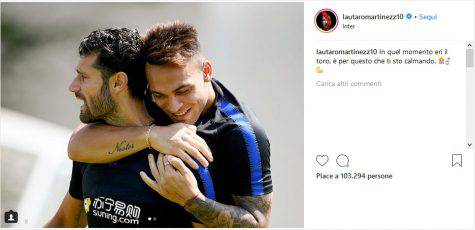 Instagram, botta e risposta tra Candreva e Lautaro Martinez