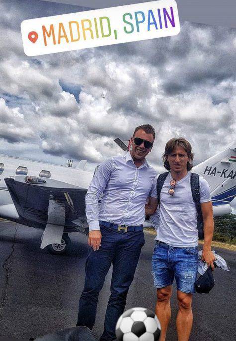 Instagram, Modric è arrivato a Madrid