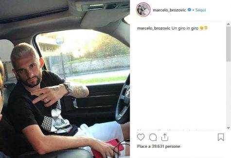 Inter, Brozovic sfoggia il suo nuovo look su Instagram