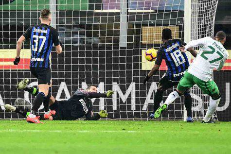 Inter Sassuolo cronaca pagelle tabellino