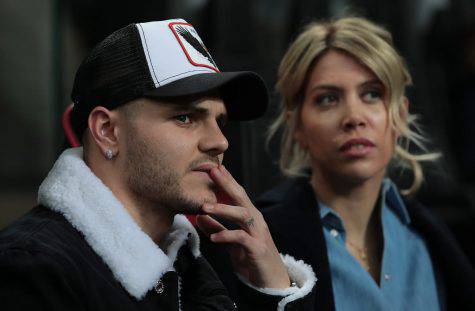 Inter Rapid Icardi in tribuna