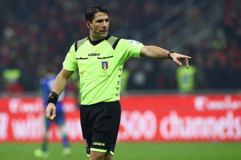 serie a inter cagliari arbitro manganiello