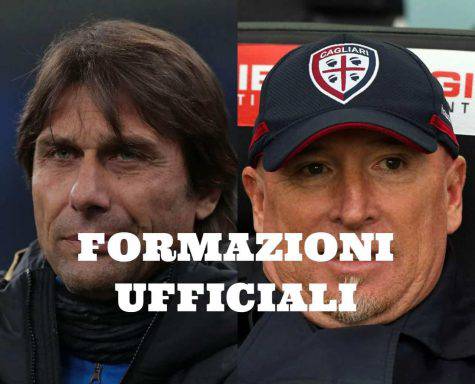 coppa italia inter cagliari formazioni conte maran