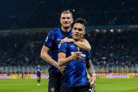 Edin Dzeko e Lautaro Martinez