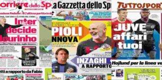 Rassegna stampa: i titoli sull'Inter