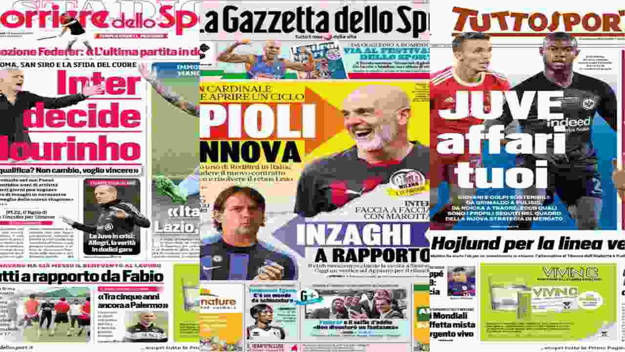 Rassegna stampa: i titoli sull'Inter